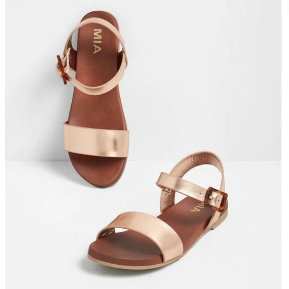 MIA Rose Gold Sand Another  Thing Slingback Sandals Size 6